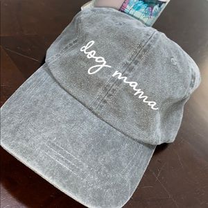 Distressed Black Dog Mama Cap NWOT